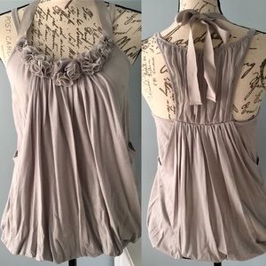 ✨ Anthropologie Floral Halter Tank Top